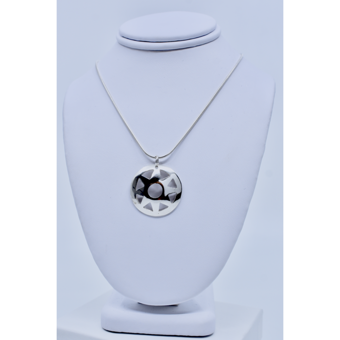 Pendentif traditionnel soleil en argent sterling