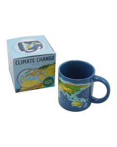 Tasse changeante de chaleur de changement climatique 