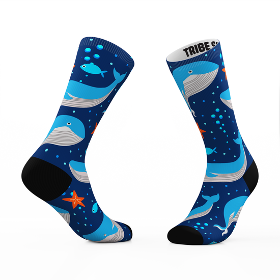 Chaussettes Tribe Crew - Baleine