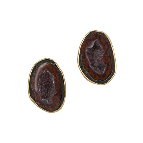Alchemia Tabasco Geode Post Earrings