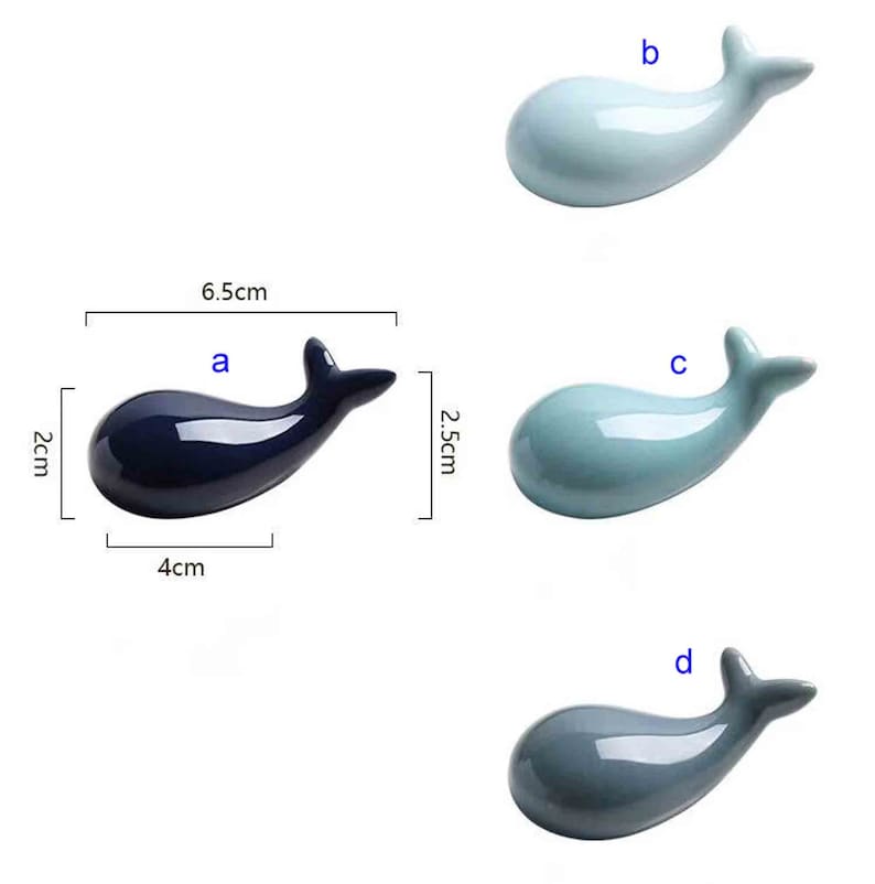 Repose-cuillère baleine (ensemble de 4 pièces)