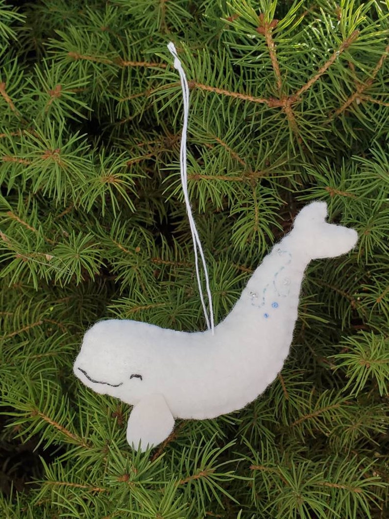 Beluga Whale Ornament