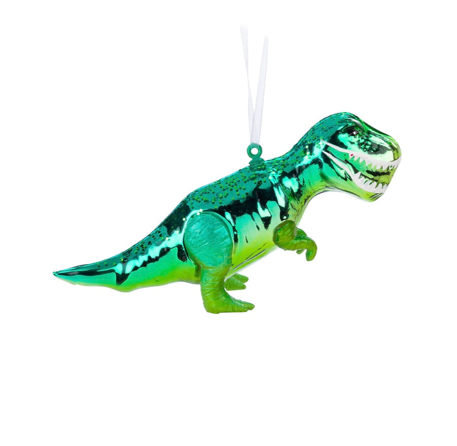 Ornement de dinosaure vert