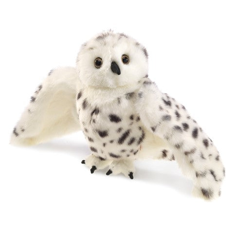 Peluche - Marionnette Harfang des neiges 21po