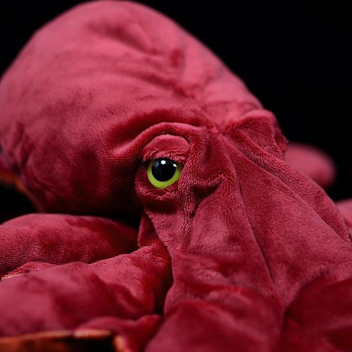 Peluche - Pieuvre Géante Rouge
